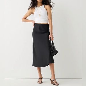 Rachel Zoe Black Satin Skirt